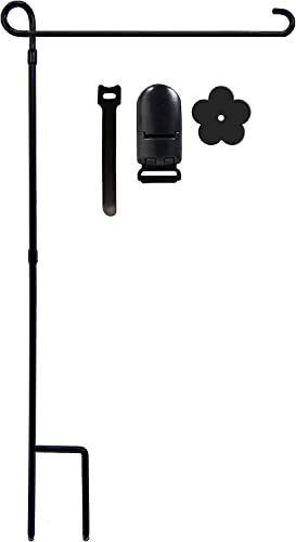 Premium Metal Garden Flag Holder Stand with Clip