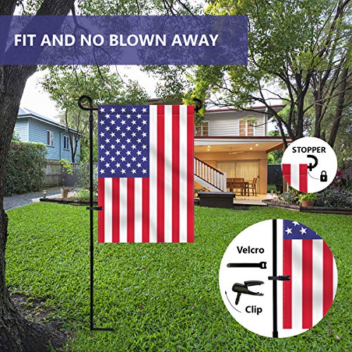 Premium Metal Garden Flag Holder Stand with Clip