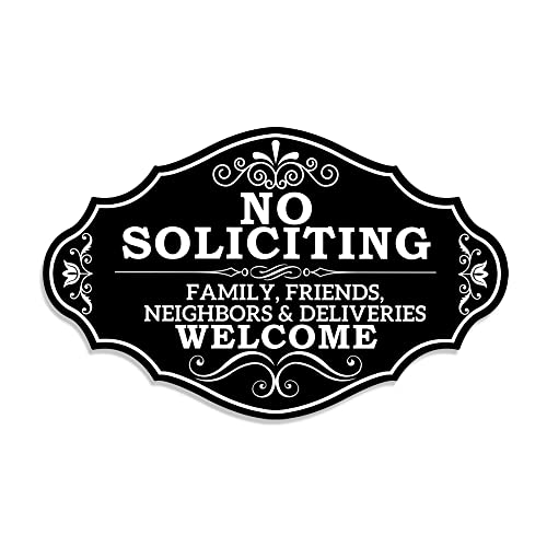 Modern Design No Soliciting Welcome Sign for Home