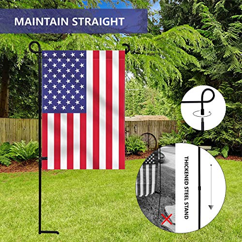 Premium Metal Garden Flag Holder Stand with Clip