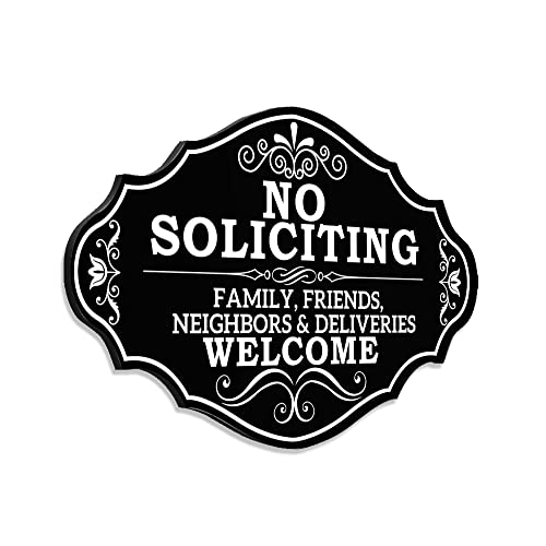 Modern Design No Soliciting Welcome Sign for Home