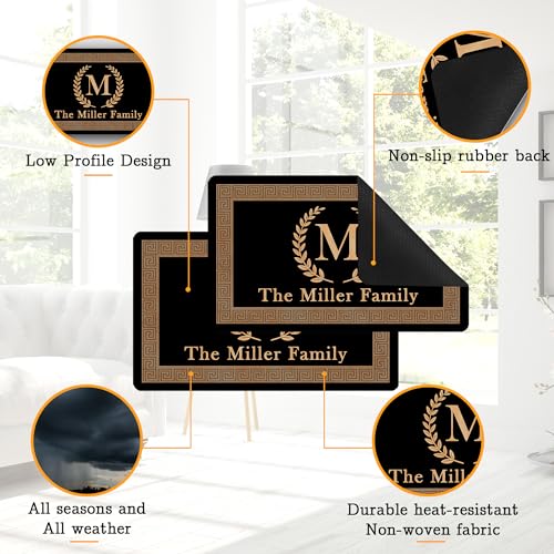 Custom Monogram Welcome Mats for Indoor & Outdoor Use