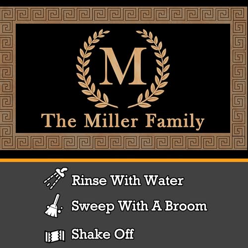 Custom Monogram Welcome Mats for Indoor & Outdoor Use