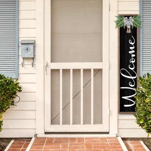 Rustic Large Farmhouse Outdoor Welcome Sign - Vertical