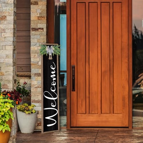 Rustic Large Farmhouse Outdoor Welcome Sign - Vertical