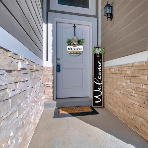 Large Rustic Wood Welcome Sign for Front Porch