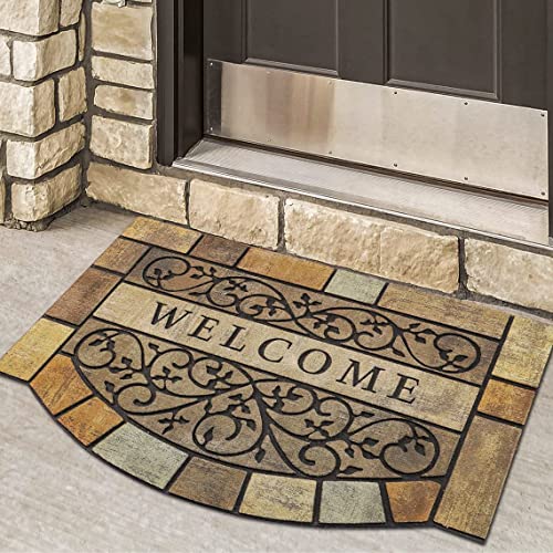 Large Durable Welcome Door Mat with Non-Slip Backing