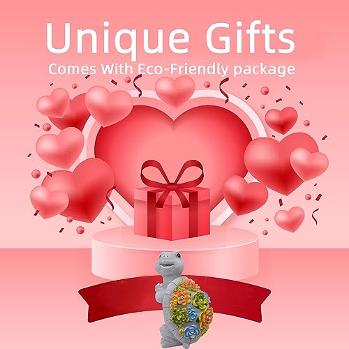 Solar Turtle Garden Statue Decor for Outdoor Spaces