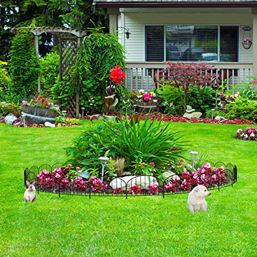 Decorative Metal Garden Fence for Lawn and Flower Bed