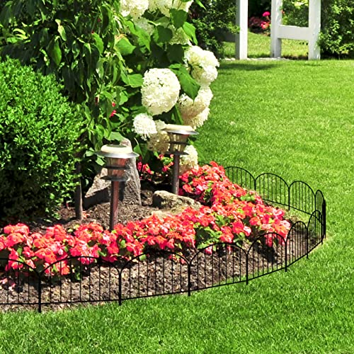 Decorative Metal Garden Fence for Lawn and Flower Bed