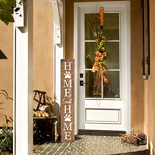 Wooden Cat Dog Welcome Porch Sign Farmhouse Decor