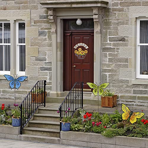 Sunflower Metal Welcome Sign for Wall Front Door & Garden