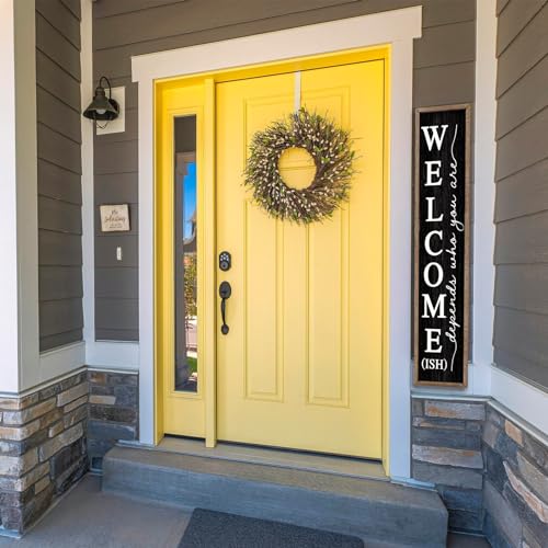 Large Wooden Welcome Sign for Front Porch décor