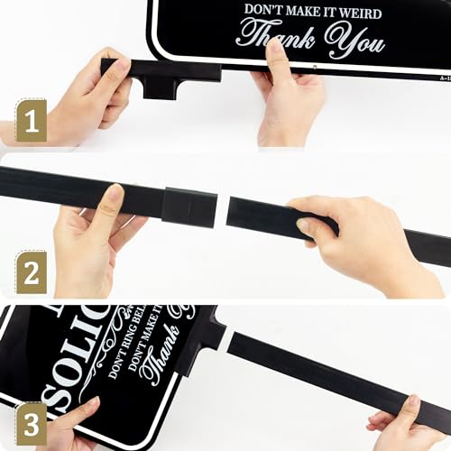 Large No Soliciting Sign With Stake, 14x10 Inch/37 Inch Long Adjustable Height,Metal Aluminum Signs Outdoor No Soliciting Yard Signs for House/Front Door and Business