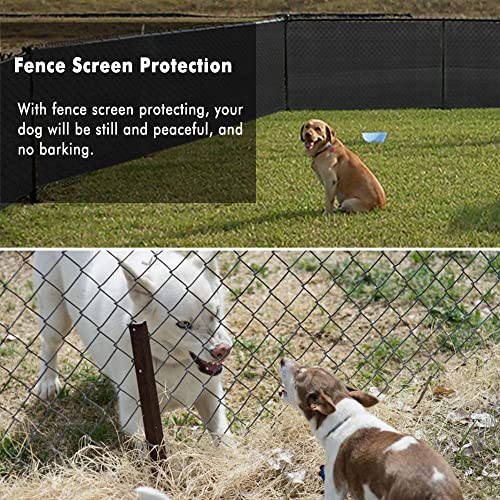 48' Heavy Duty Privacy Screen Fence with Brass Grommets