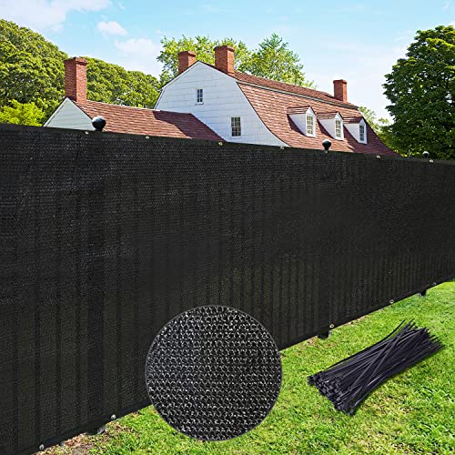 48' Heavy Duty Privacy Screen Fence with Brass Grommets
