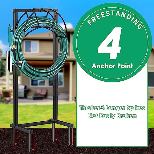 TomCare Upgraded Garden Hose Holder with Tool Hooks