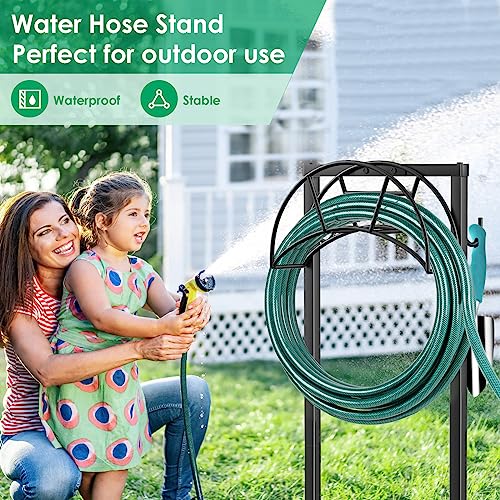 TomCare Upgraded Garden Hose Holder with Tool Hooks