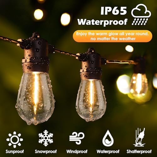 96FT Waterproof LED String Lights for Outdoor Decor