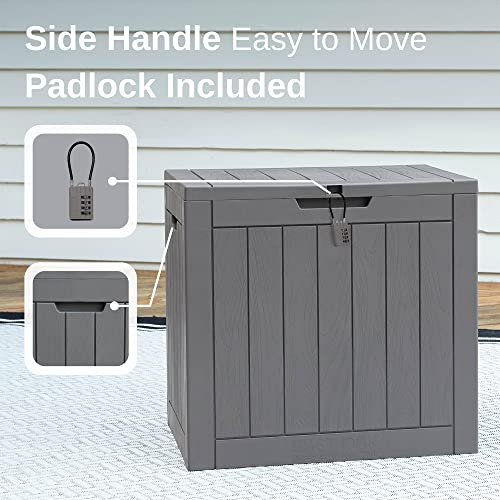 31 Gallon Deck Storage Box for Indoor & Outdoor Use