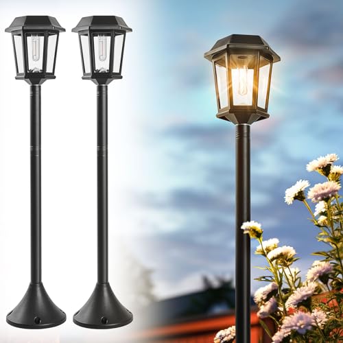 Vintage Solar Lamp Post Lights - Outdoor Garden Decor