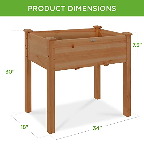 Elevated Wood Planter Box Stand for Kids & Adults