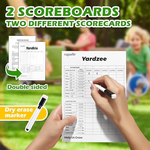 Large Wooden Yard Dice Set for Outdoor Party Games