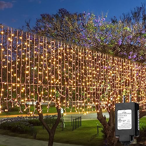 Solhice Outdoor LED Curtain Lights 20ft x 3ft