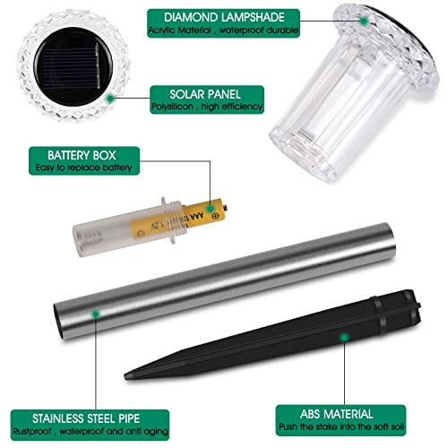 Eyrosa 10 Pack Solar Stainless Steel Path Lights