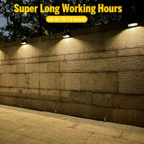 RGB Solar Fence Lights 8 Pack, Dusk-to-Dawn, IP65 Waterproof