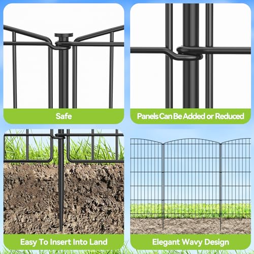 Outdoor Animal Barrier Fence for Garden Decor - Rustproof