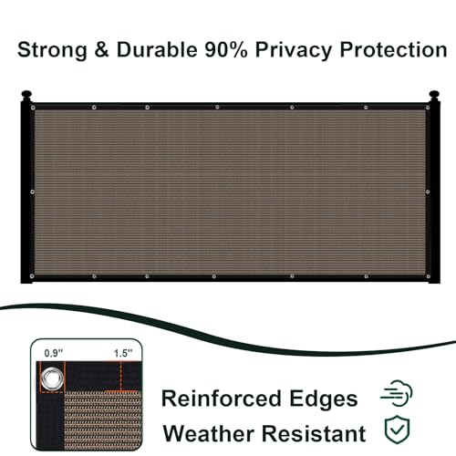6x50FT Heavy Duty Privacy Fence Screen for Outdoor