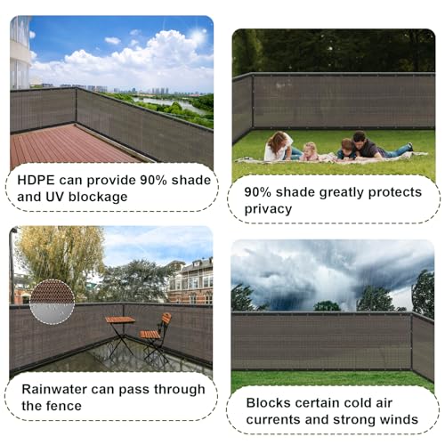 6x50FT Heavy Duty Privacy Fence Screen for Outdoor