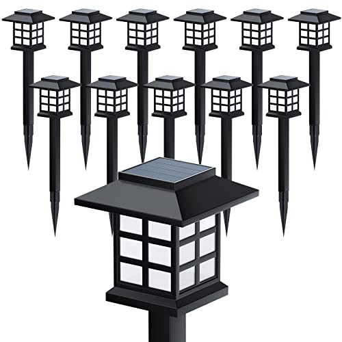 12 Pack Solar Garden Lights - Waterproof & Long-Lasting