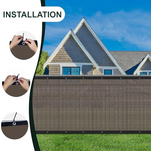 6x50FT Heavy Duty Privacy Fence Screen for Outdoor