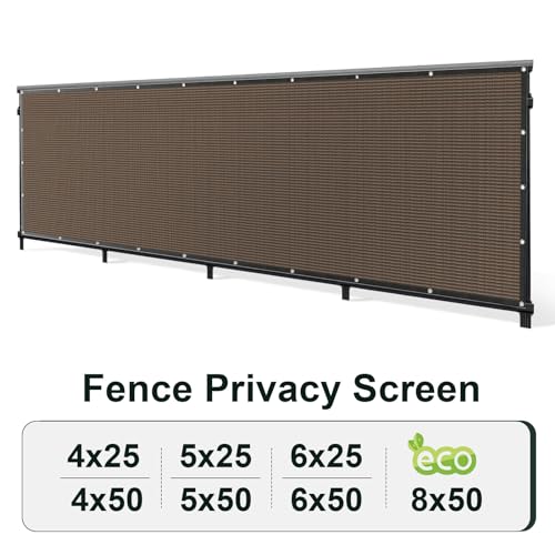 6x50FT Heavy Duty Privacy Fence Screen for Outdoor
