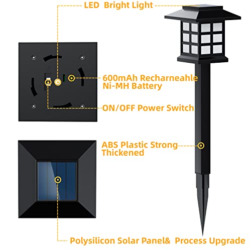 12 Pack Solar Garden Lights - Waterproof & Long-Lasting
