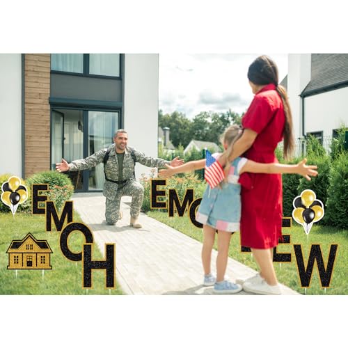 14 Pc Welcome Home Lawn Sign Set with LED Lights