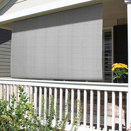 Outdoor Roll Up Shade for Deck, Gazebo & Patio