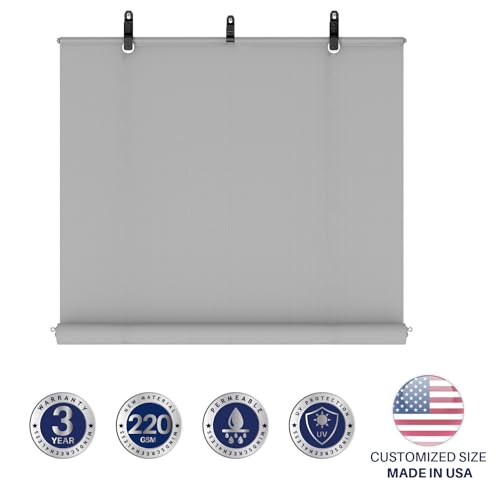 Outdoor Roll Up Shade for Deck, Gazebo & Patio