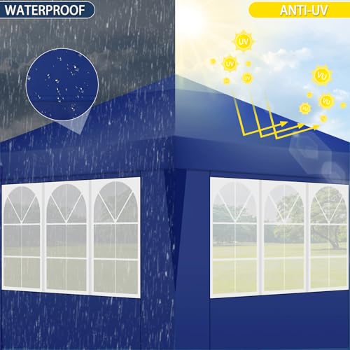 10x10 Pop Up Canopy Tent with Sidewalls & Sandbags