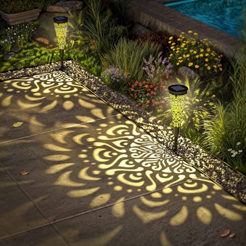 6 Pack Solar Garden Pathway Lights for Outdoor Decor