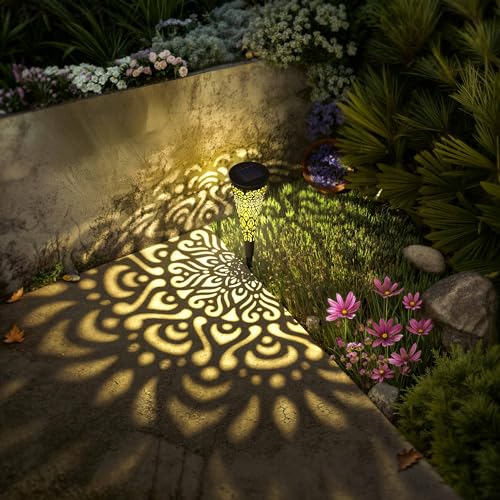 6 Pack Solar Garden Pathway Lights for Outdoor Decor