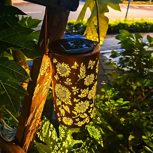 ANYTALK Sunflower Solar Lanterns for Beautiful Outdoor Decor
