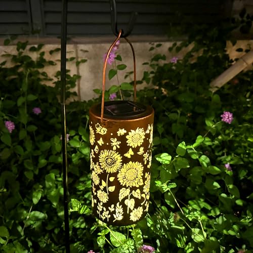 ANYTALK Sunflower Solar Lanterns for Beautiful Outdoor Decor