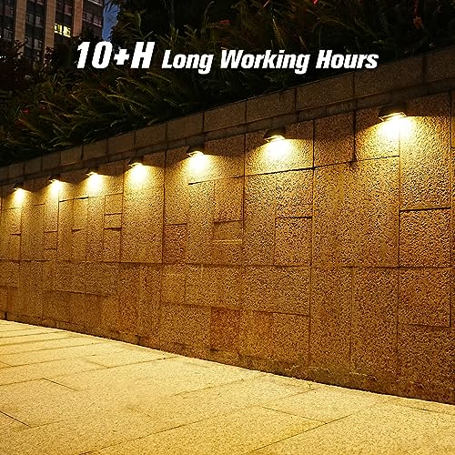 VOLISUN 6 Pack Solar Fence Lights for Outdoor