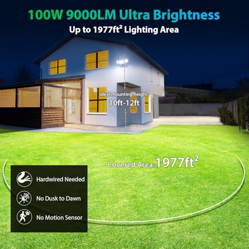 iMaihom 100W Ultra Bright Outdoor LED Floodlight