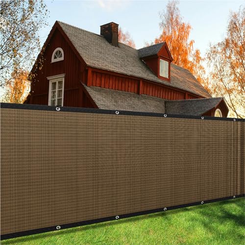 4ft x 25ft Balcony Privacy Screen Fence Brown