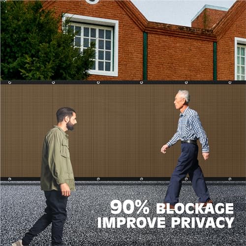 4ft x 25ft Balcony Privacy Screen Fence Brown