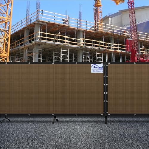 4ft x 25ft Balcony Privacy Screen Fence Brown